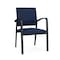 Lesro Newport Guest Chair Metal Frame, Black, MD Ink Upholstery NP1101 - alternate 1